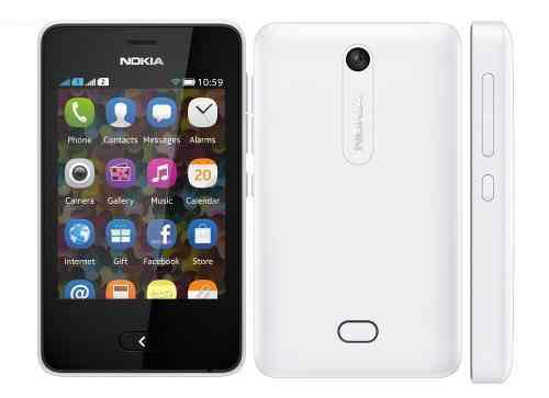 Movil Nokia Asha Dual 501 Blanco